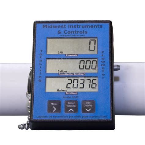 flow meter and totalizer.